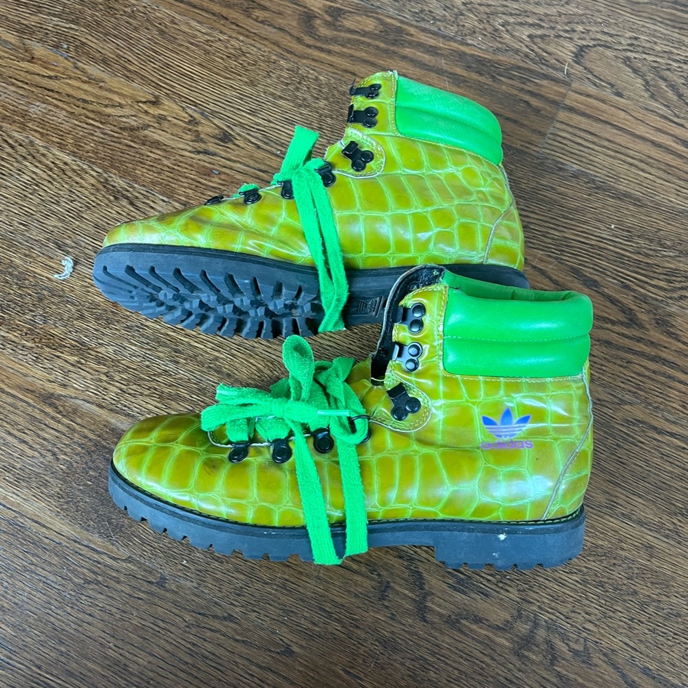 Jeremy Scott Adidas croc hiking boots